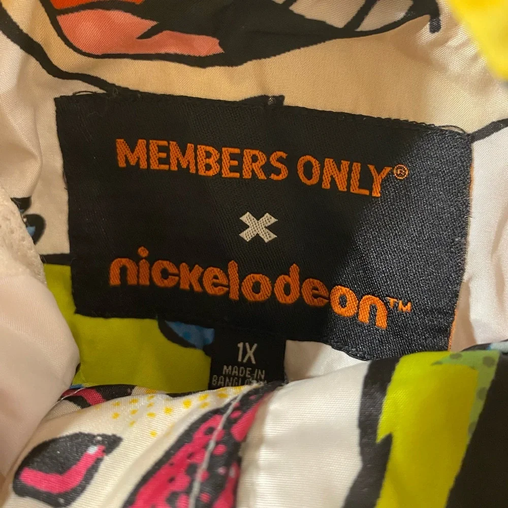 Members Only Nickelodeon Graphic Hoodie 1X (OS)